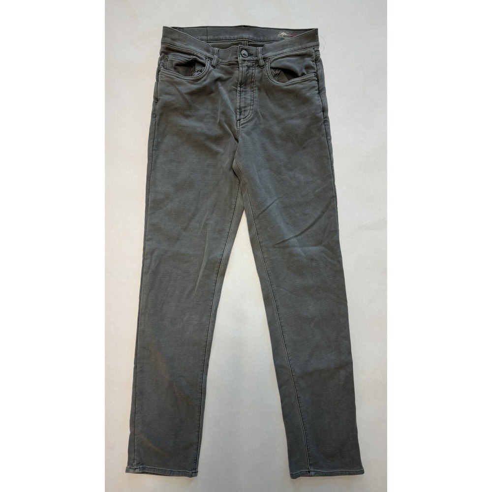 Faherty Men's Size 30X30 Stretch Terry 5 Pocket Pants Slim Leg Gray MBC0021